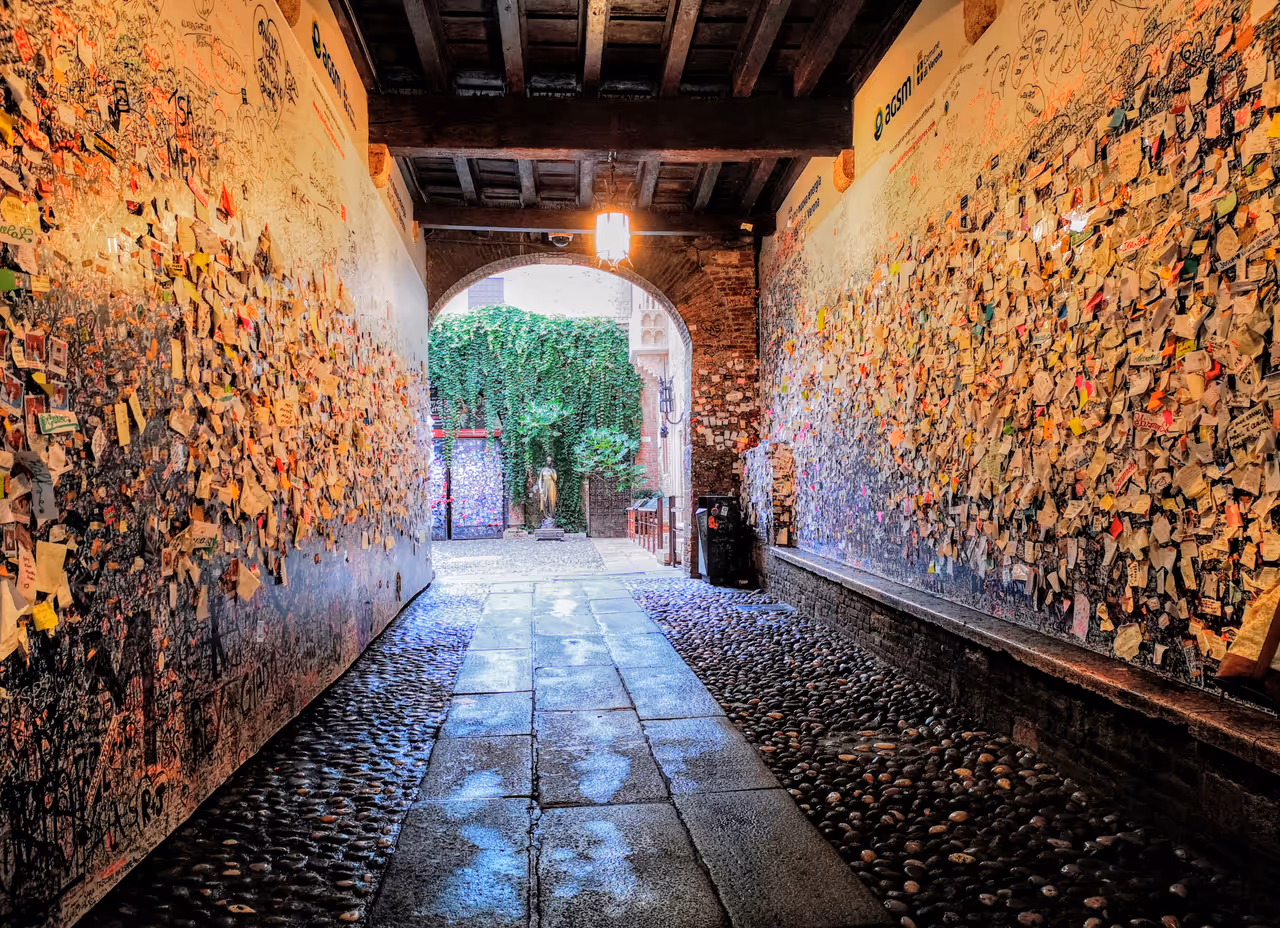 Entry to Juliet's house in Verona