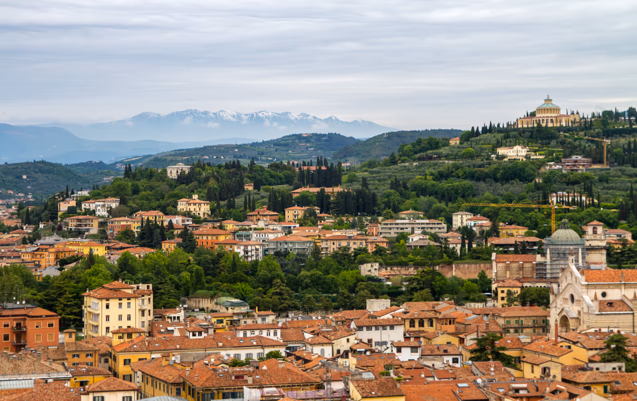 View from the Lamberti tower in Verona