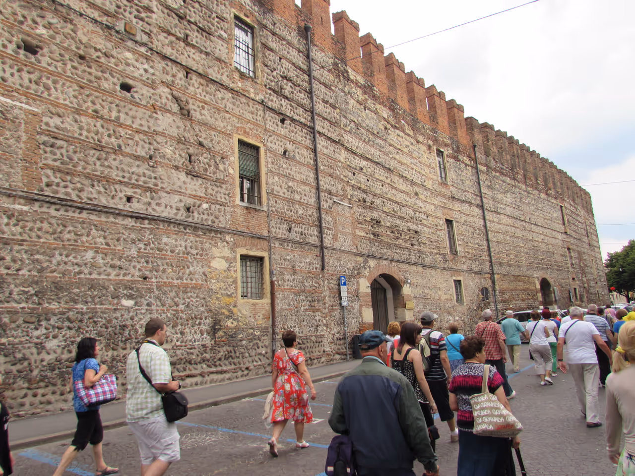 The defensive walls of Verona