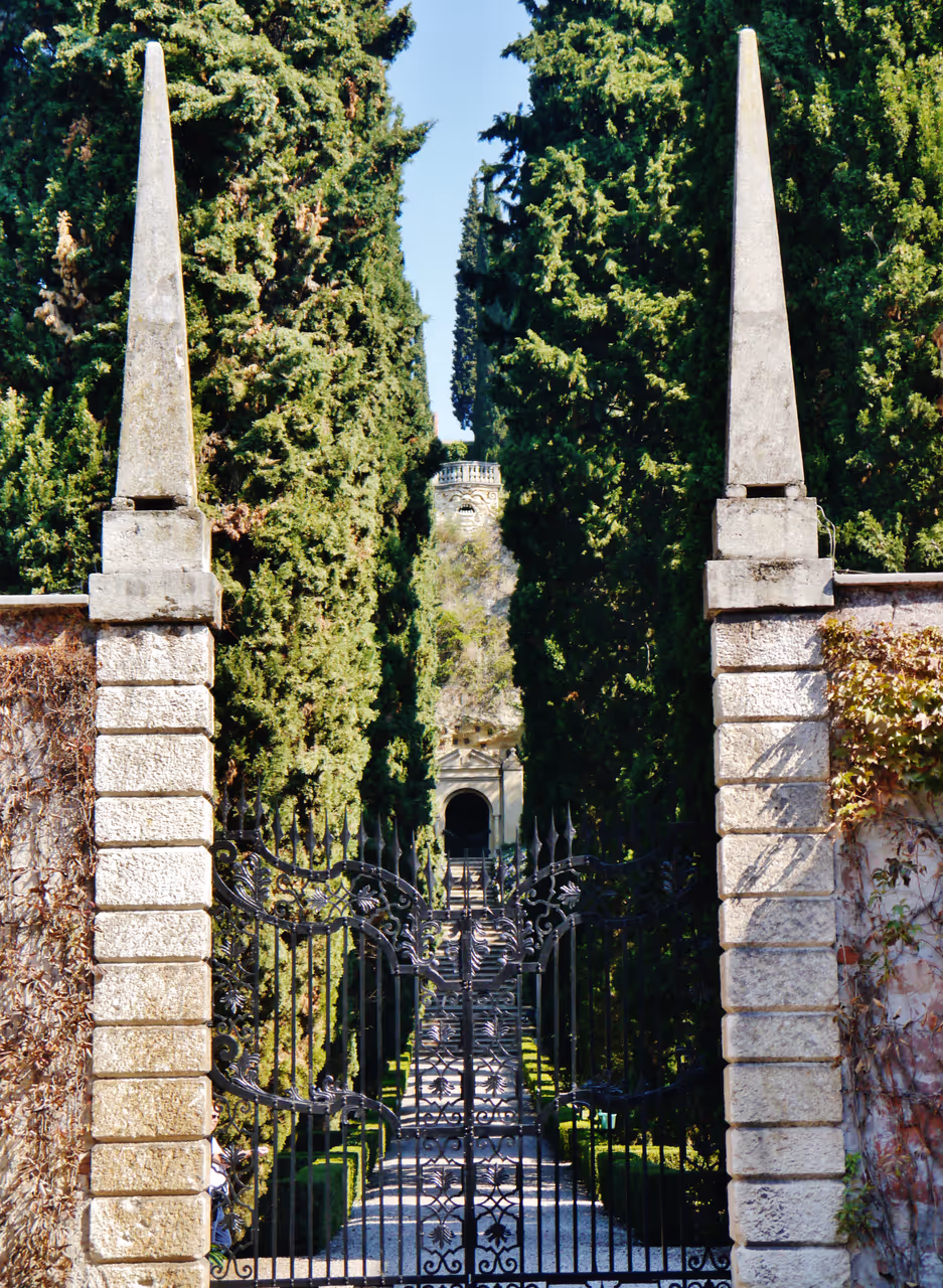 Entrance to Giusti Garden in Verona