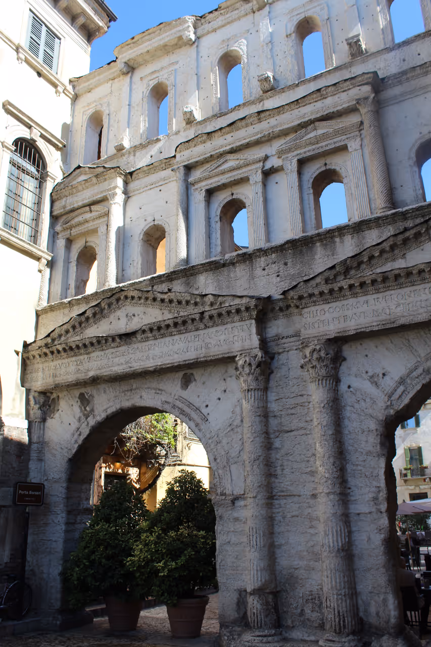 Borsari gate in Verona