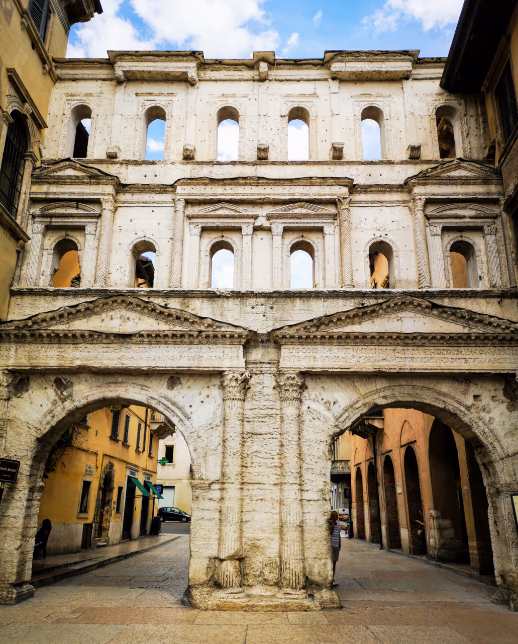Borsari gate in Verona