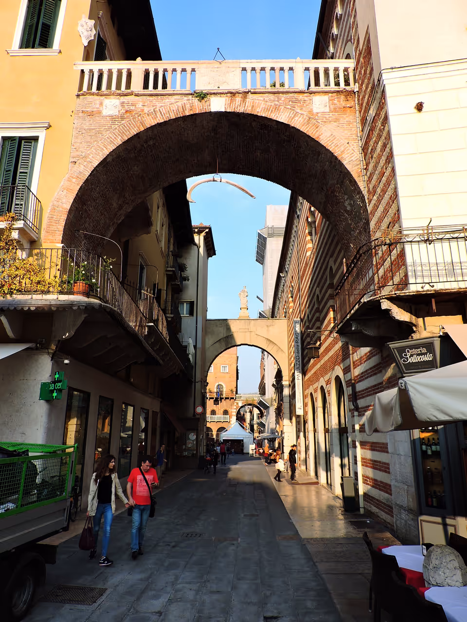 Piazza delle erbe in Verona