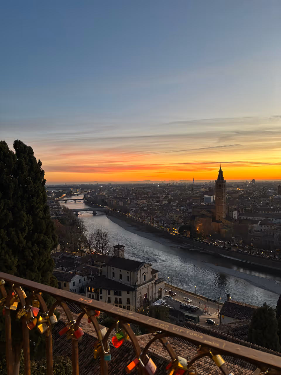 View from St peter's castle in Verona