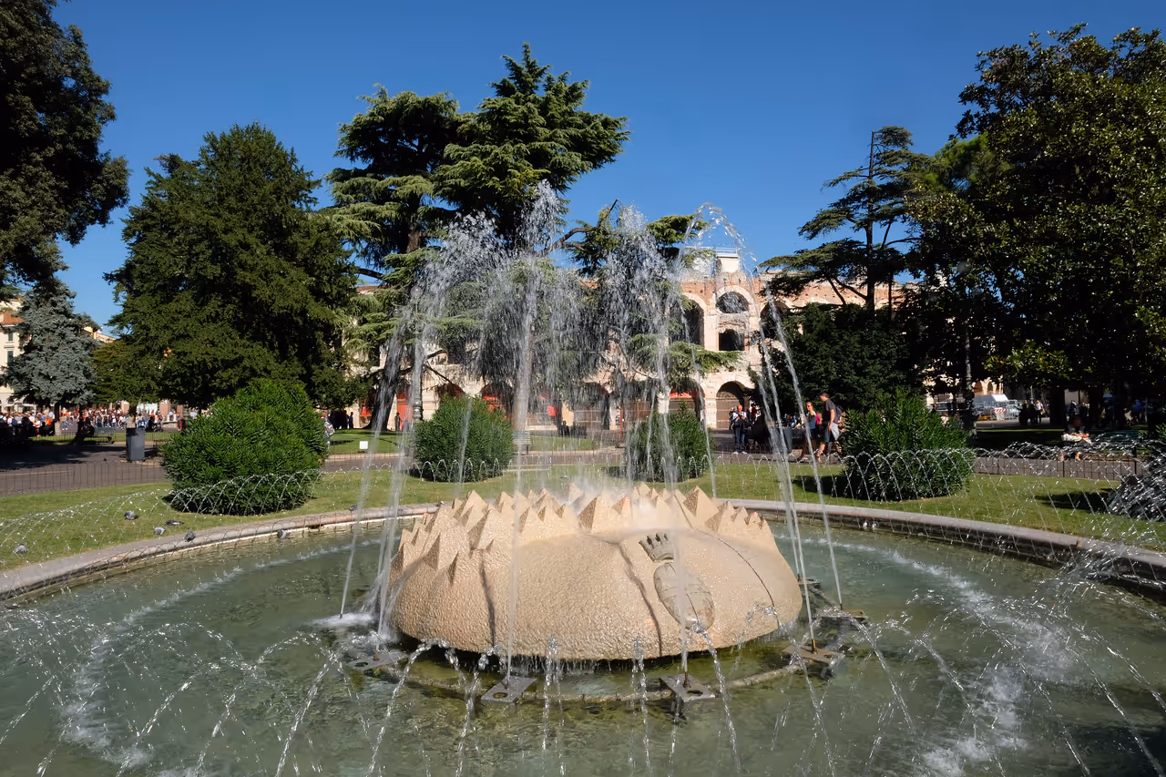 Piazza bra and the liston nightlife spot in Verona