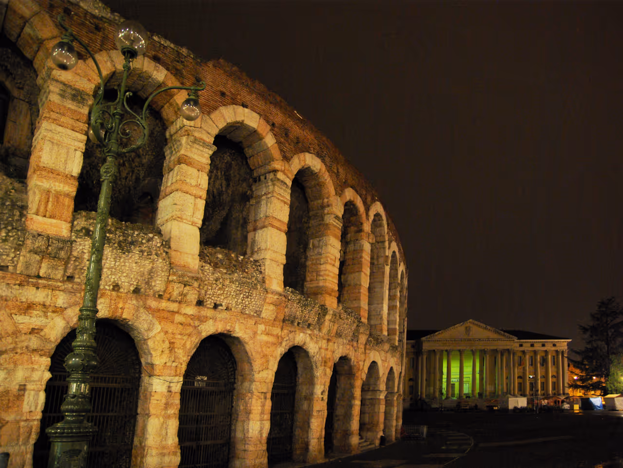 Piazza bra and the liston nightlife spot in Verona