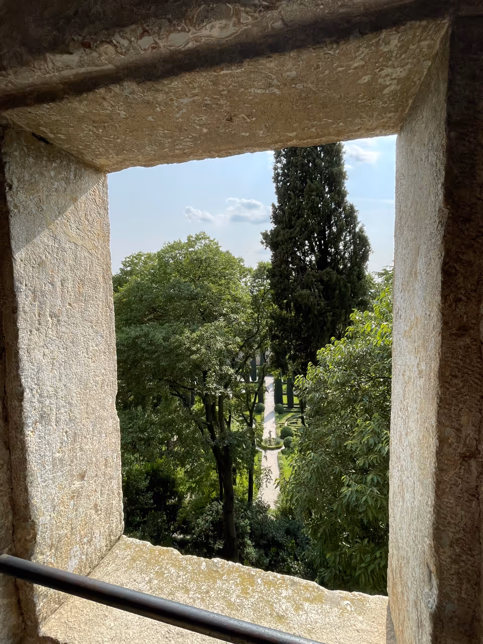View from Palazzo giusti and its renaissance gardens in Verona