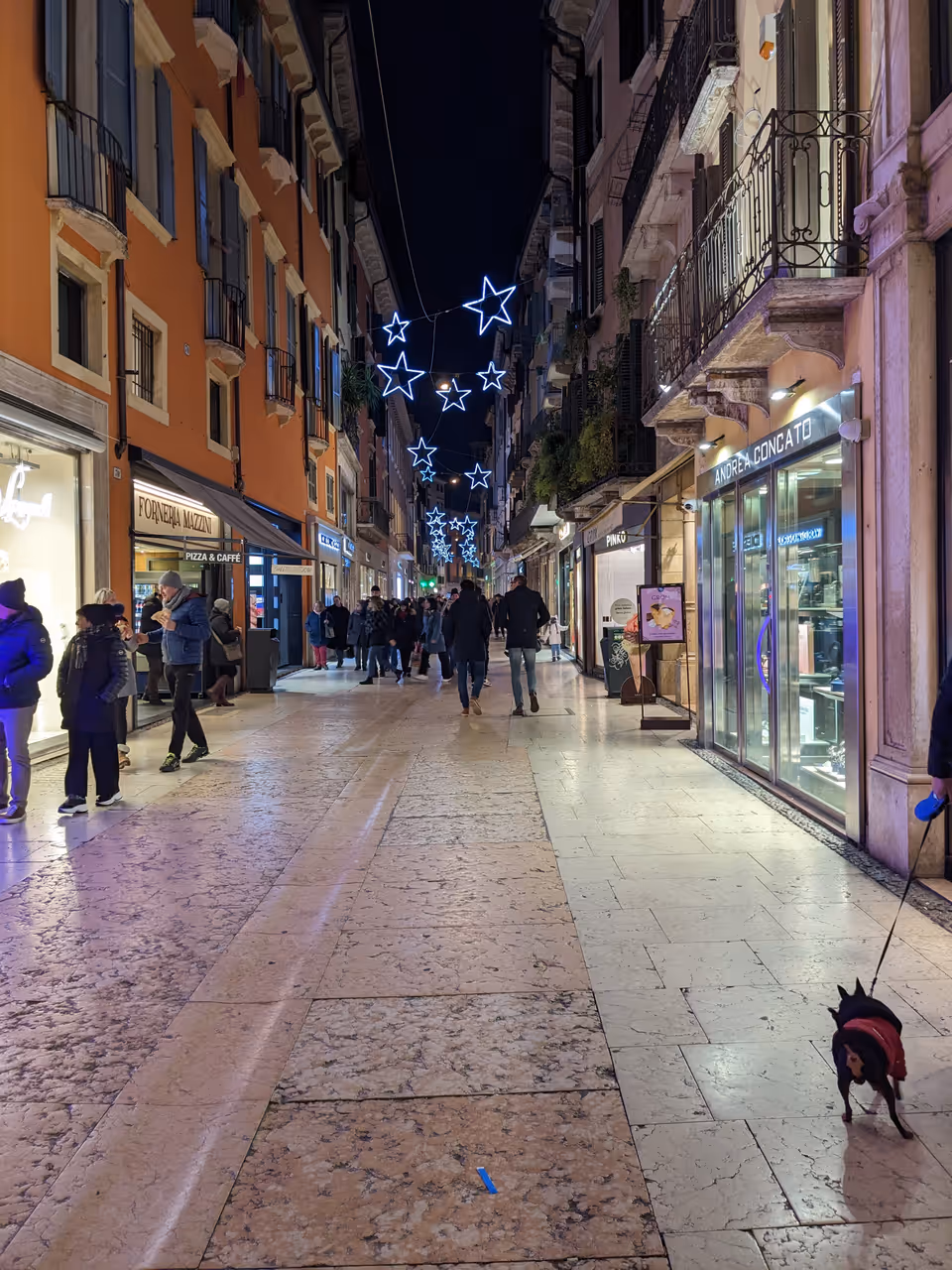The arena from via mazzini in Verona
