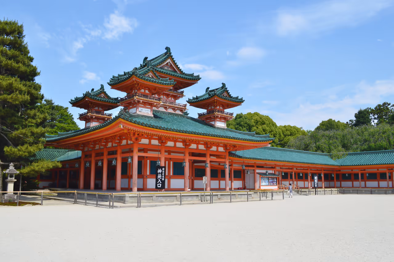 Heian shrine in Kyoto