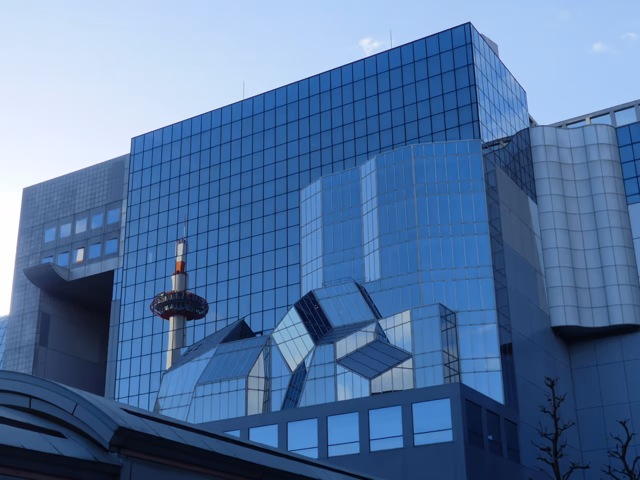 Kyoto Railway Station view from outside