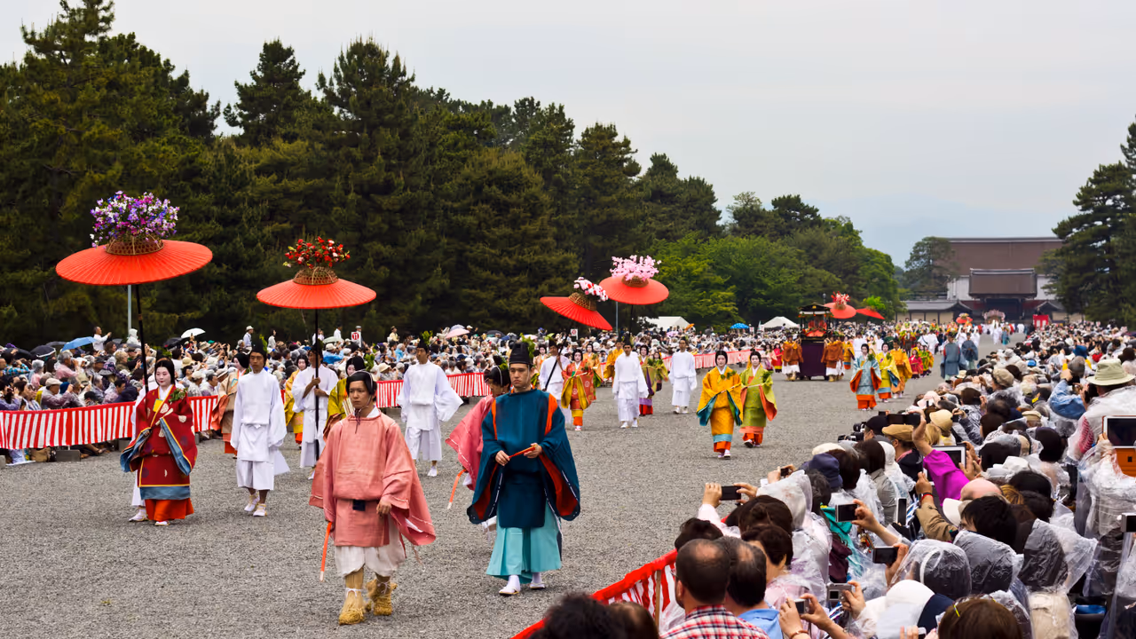 Hollyhock festival festival in Kyoto