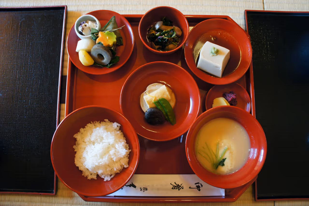 Shojin ryori food in Kyoto