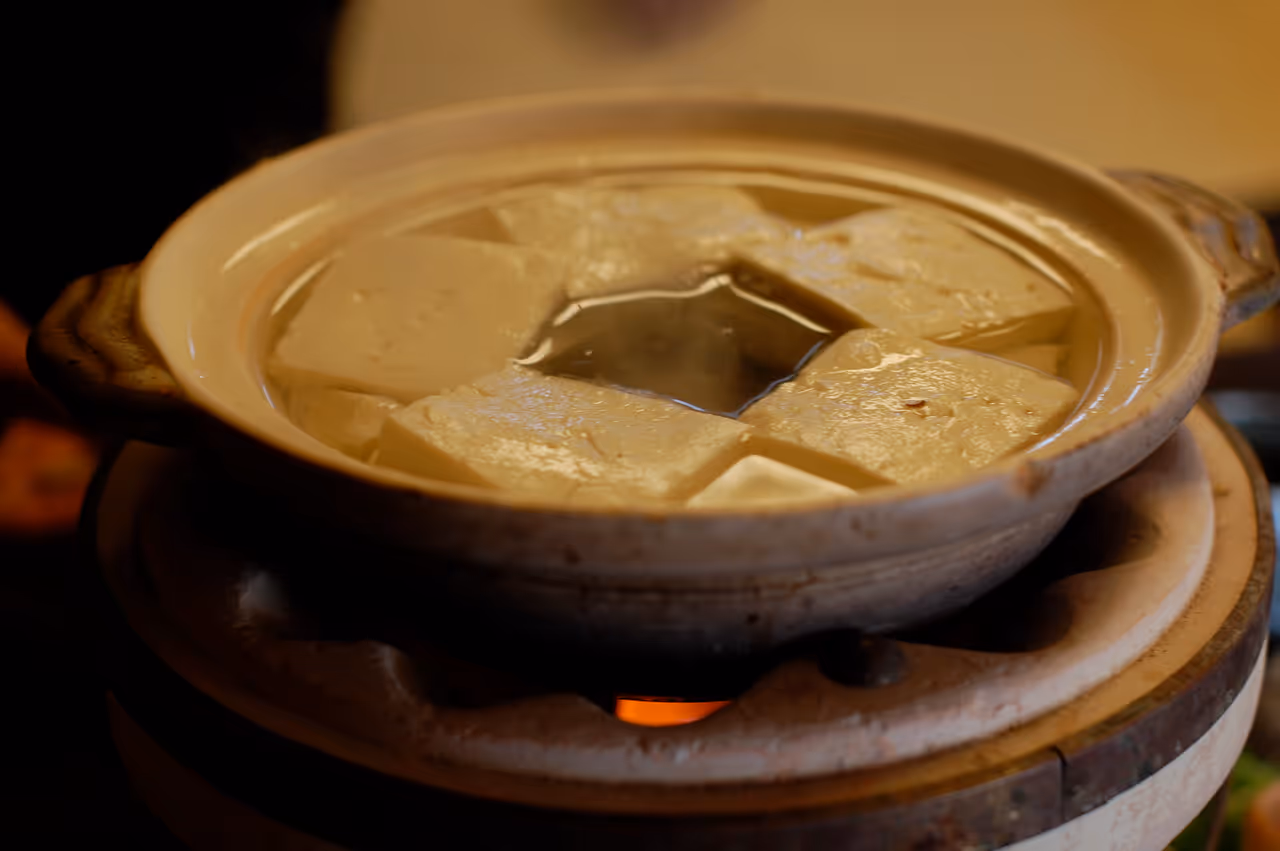 Yudofu food in Kyoto