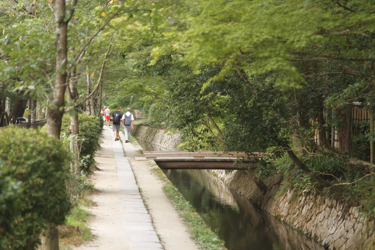 Philosopher's path walk free activity in Kyoto