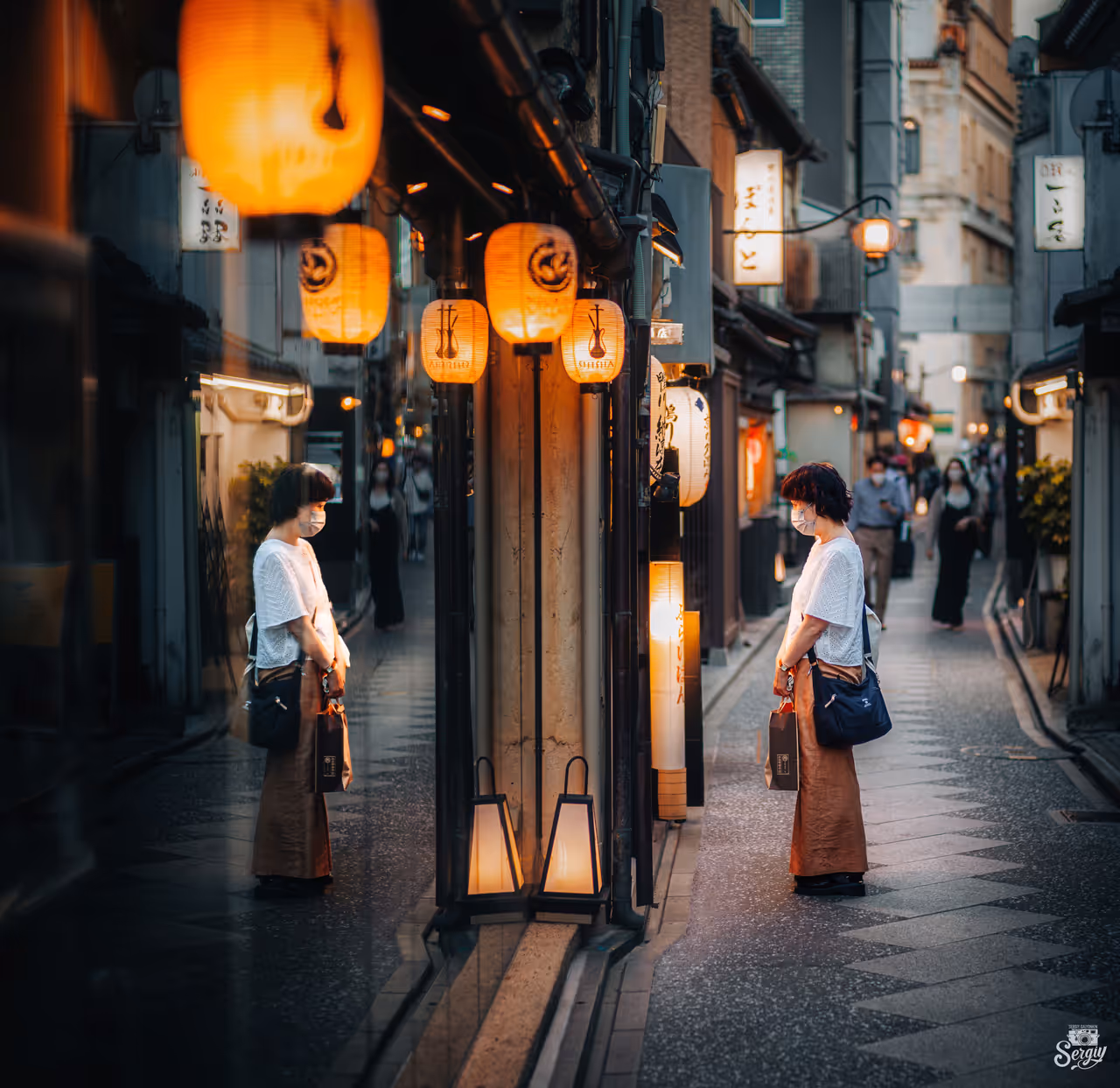 Pontocho Alley at night, Kyoto