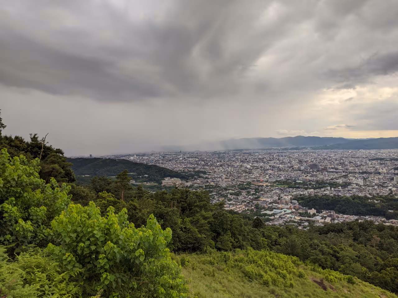 Mount daimonji viewpoint in Kyoto