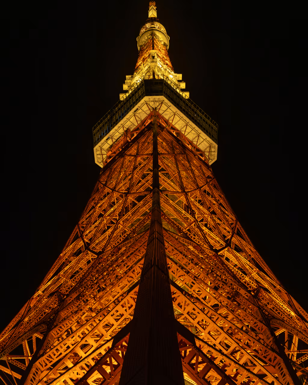 Close up of the Tower in Tokyo
