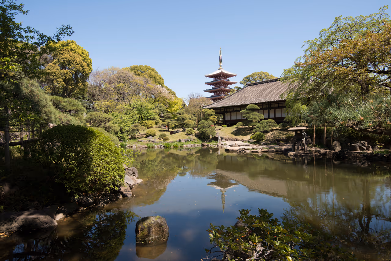 The Denpo-in Garden at Senso-ji Temple