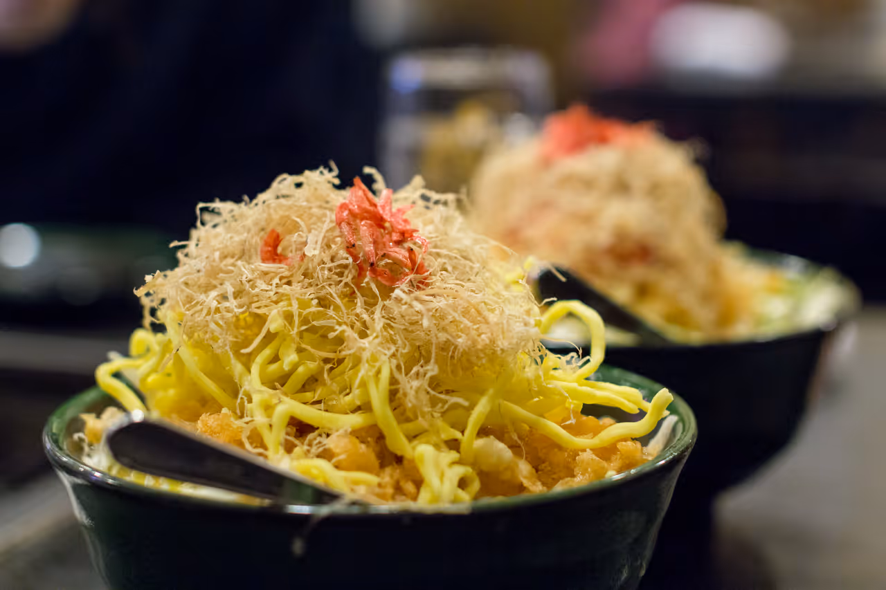 Monjayaki food in Tokyo