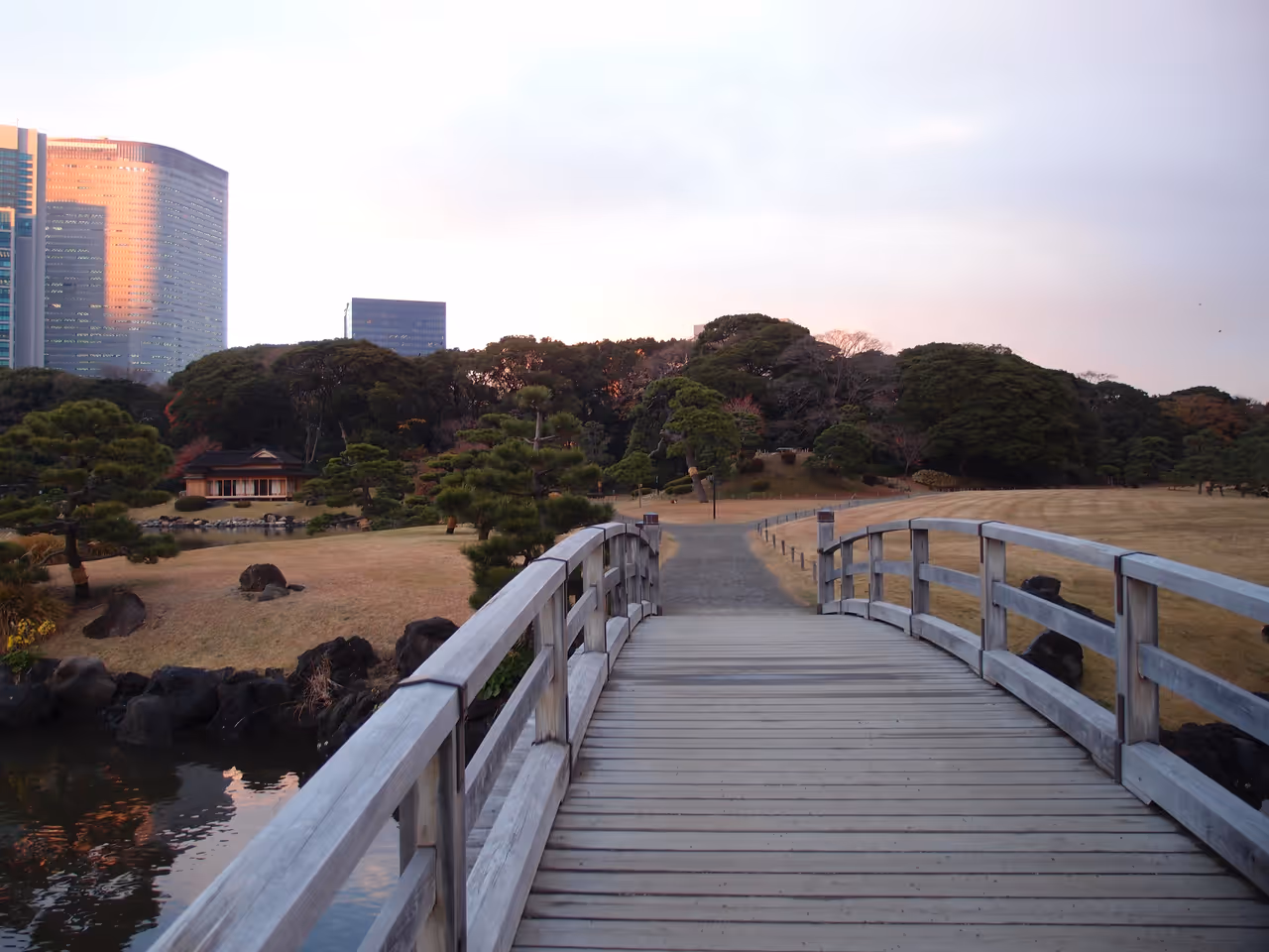 Hama-rikyu gardens in Tokyo