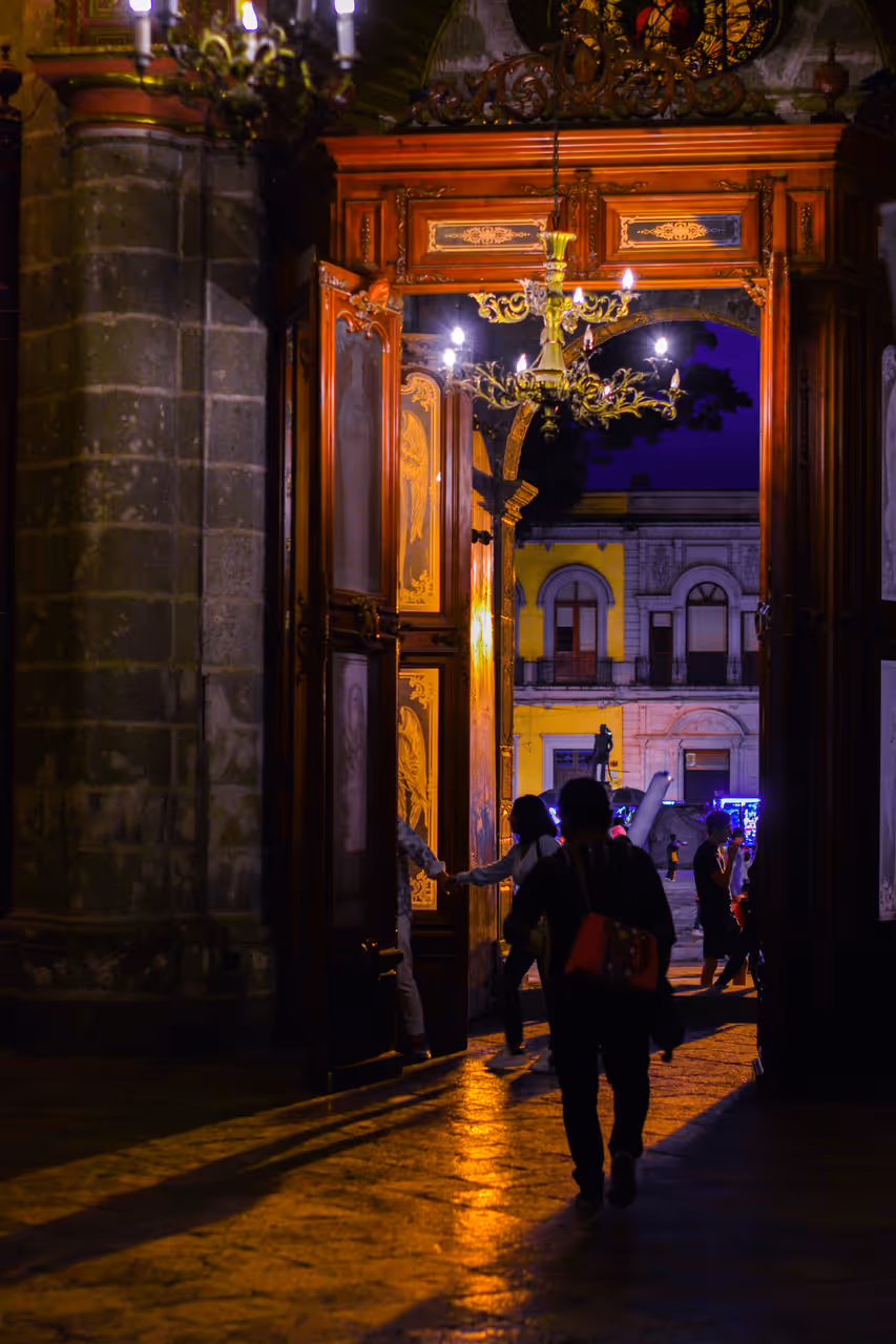 Oaxaca cathedral in Oaxaca city