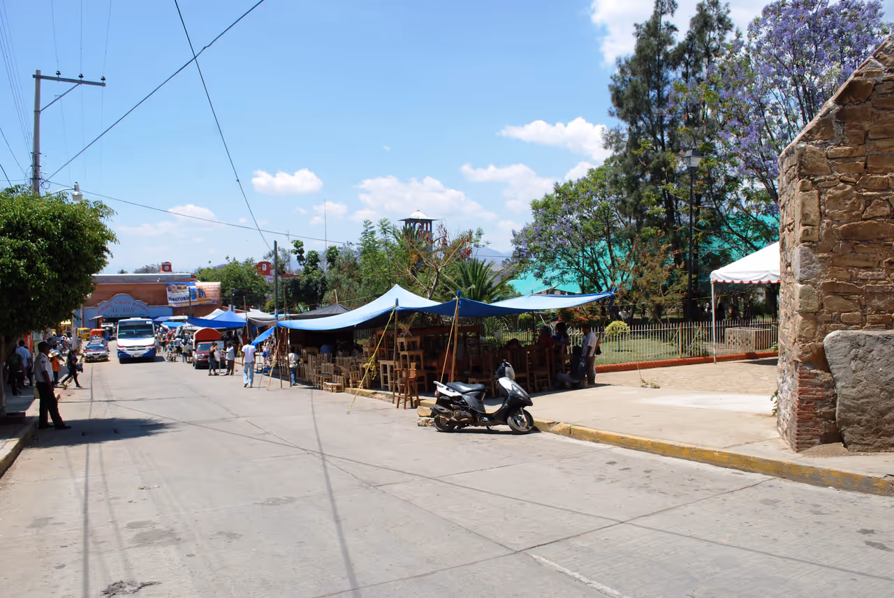 Alarii Street Zaachila, Oaxaca, Mexico