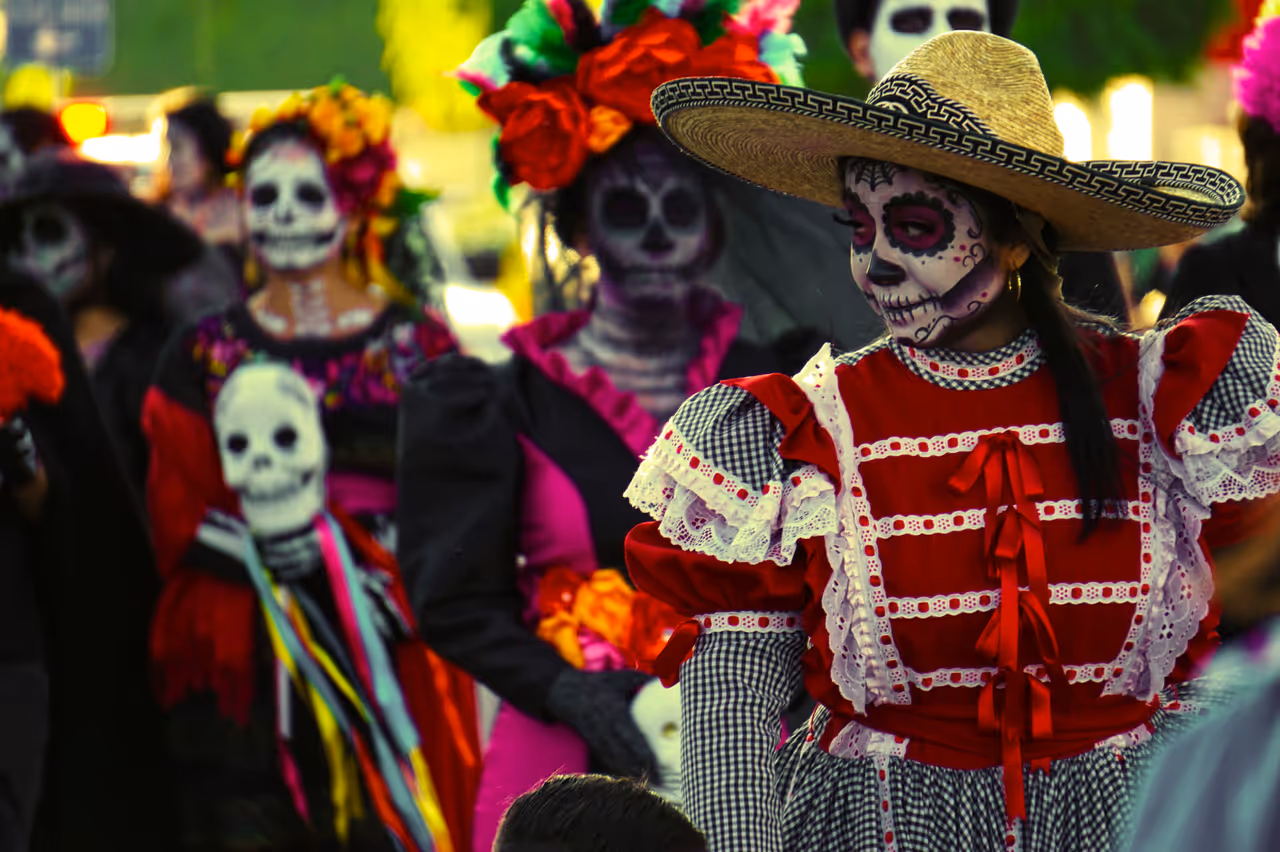 Day of the dead festival in Oaxaca city