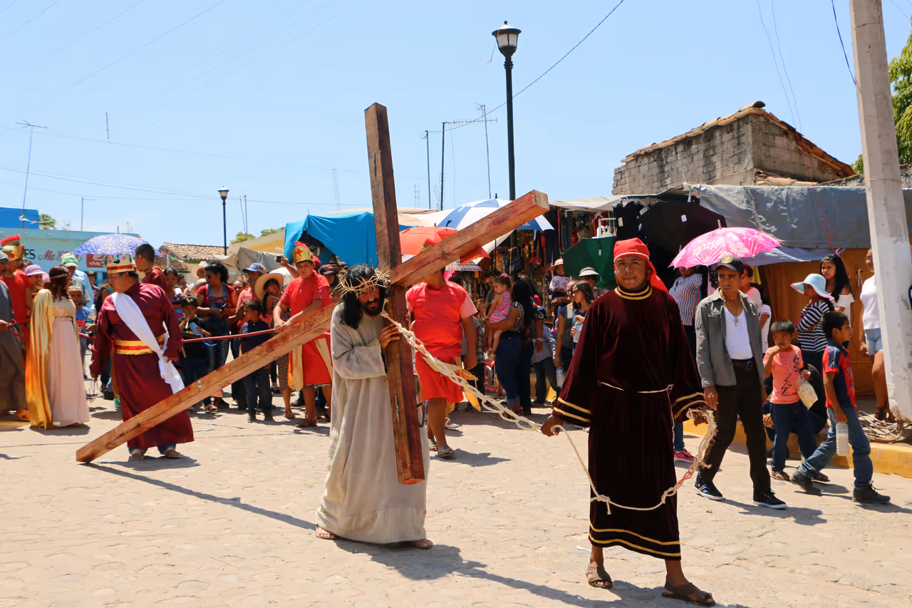 Holy week festival in Oaxaca city