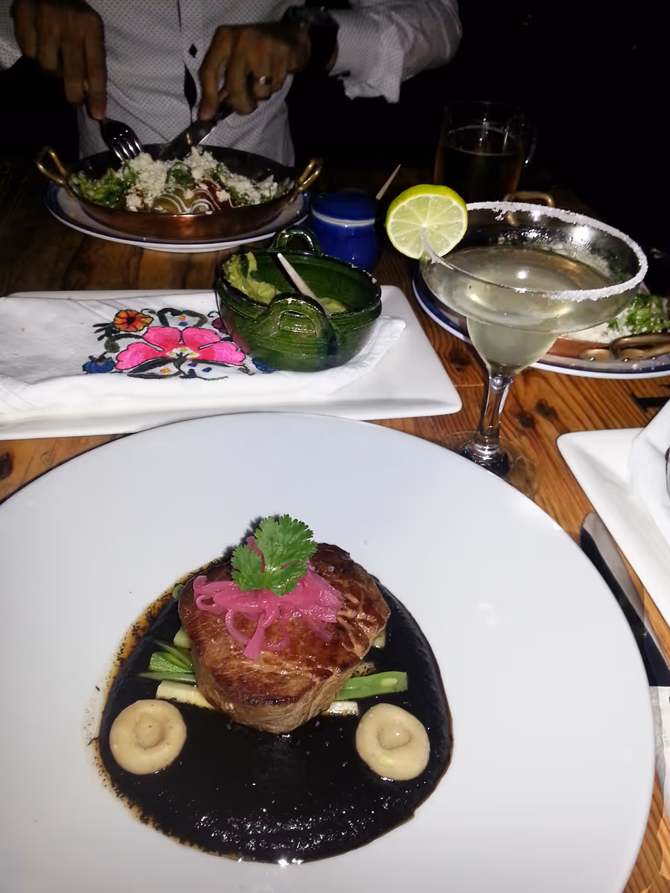 Black mole food in Oaxaca city