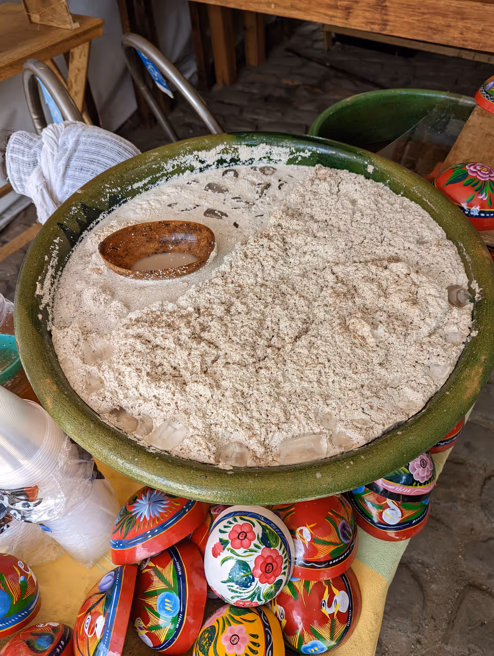 Tejate food in Oaxaca city