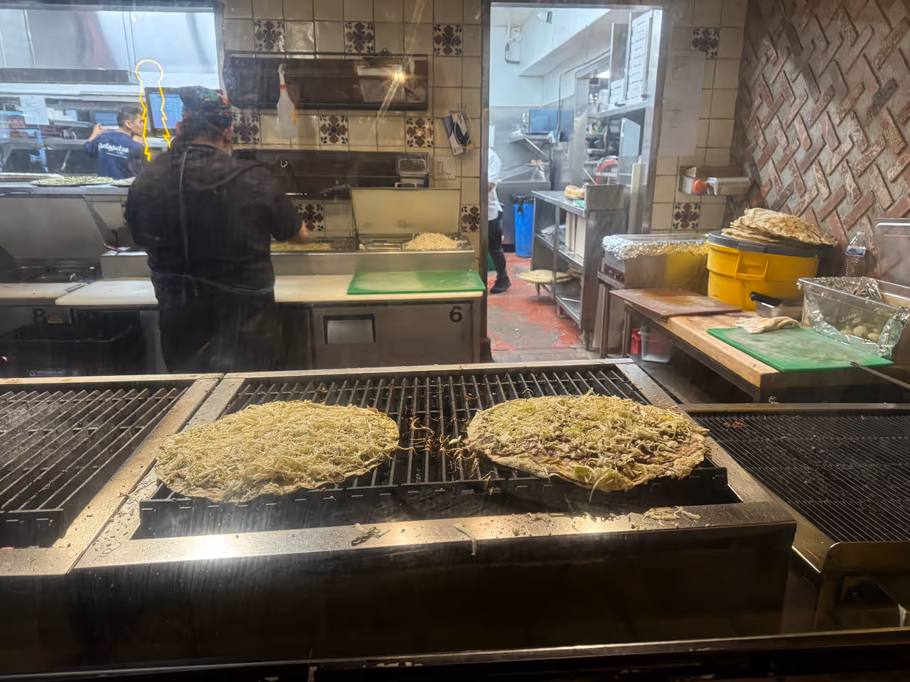 Tlayudas food in Oaxaca city