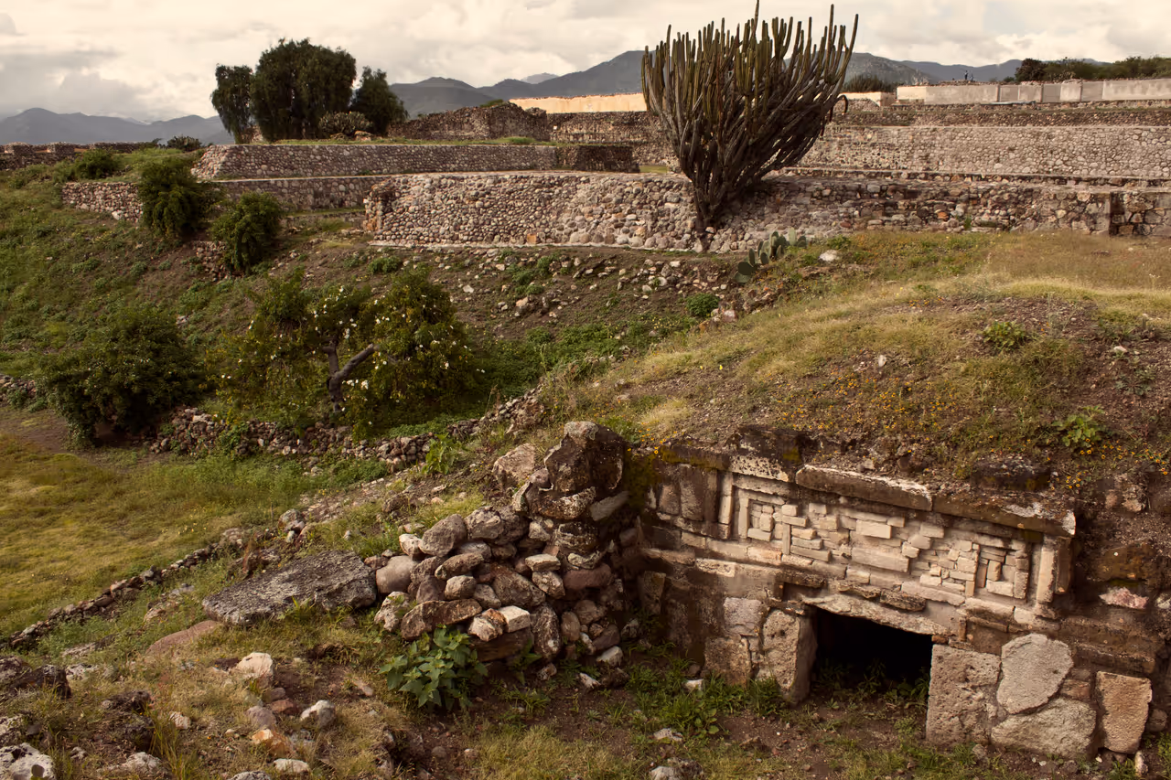 Yagul archaeological site in Oaxaca city