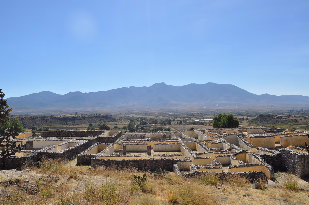 Yagul archaeological site in Oaxaca city