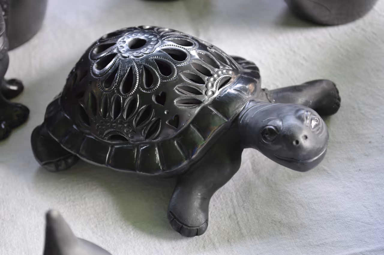 Black pottery of san bartolo coyotepec in Oaxaca city