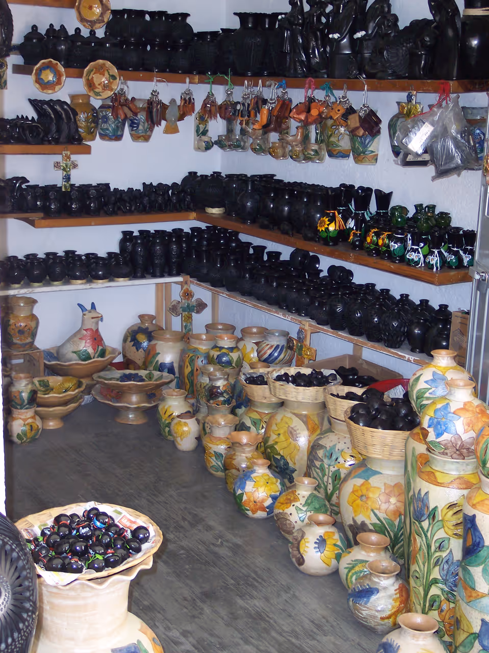 Black pottery of san bartolo coyotepec in Oaxaca city