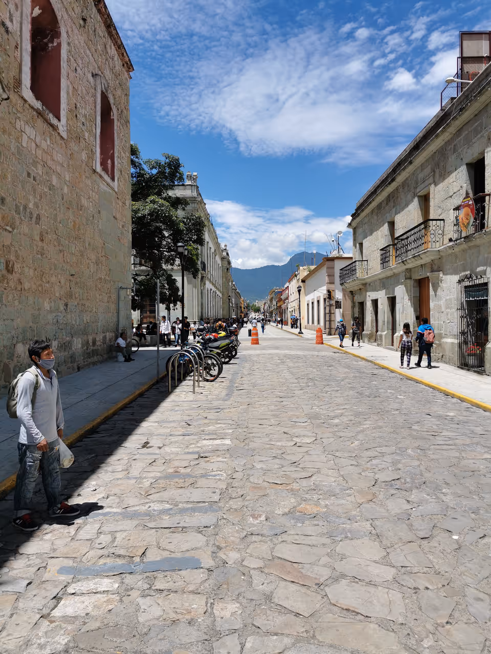 Relaxing at the zócalo in Oaxaca city