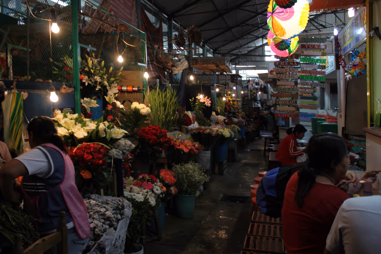 Benito juarez market market in Oaxaca city