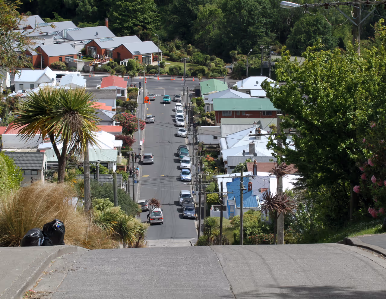 Baldwin street in Dunedin