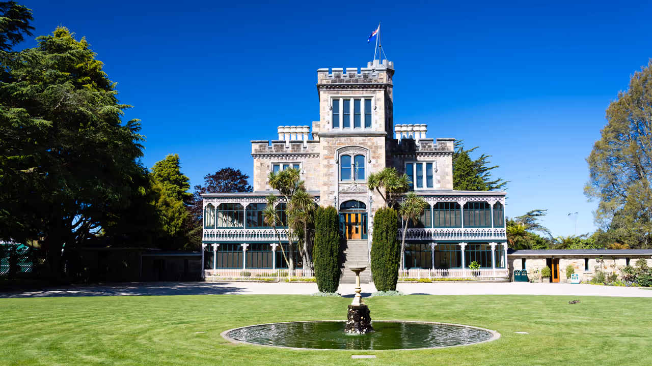 Larnach castle in Dunedin