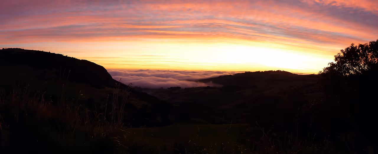 Blueskin Bay under cloud from Mt Mopanui
