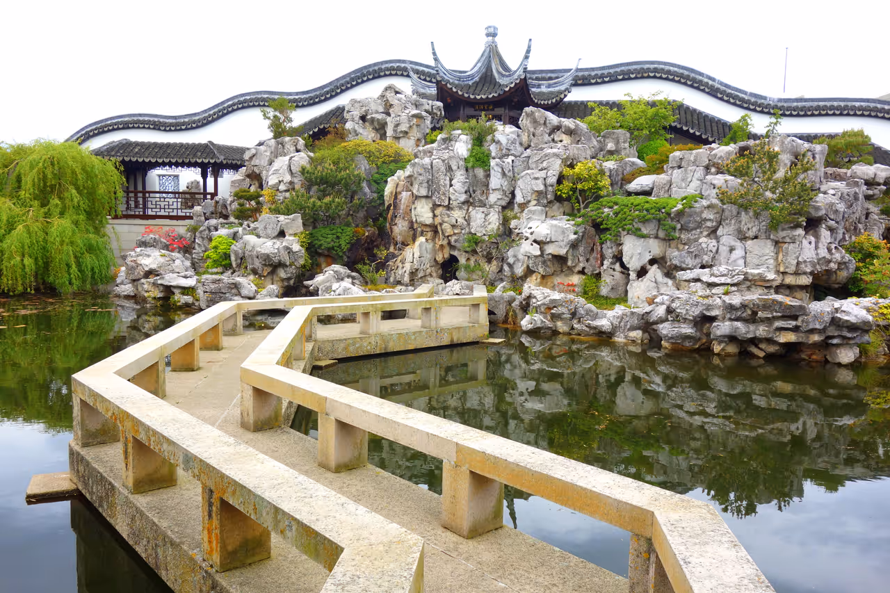 Chinese garden in Dunedin