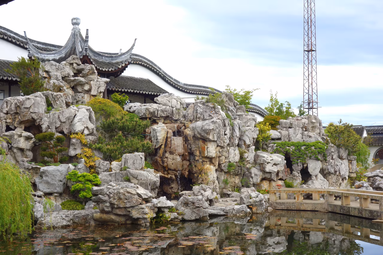 Chinese garden in Dunedin