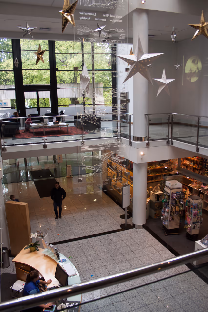 Otago museum reception area in Dunedin