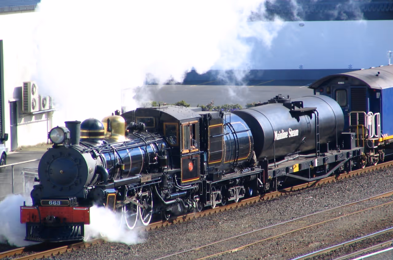Taieri gorge railway in Dunedin