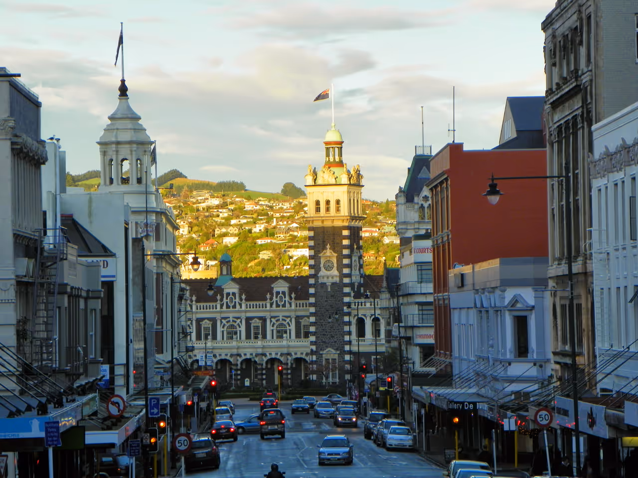 Lower stuart street nightlife spot in Dunedin