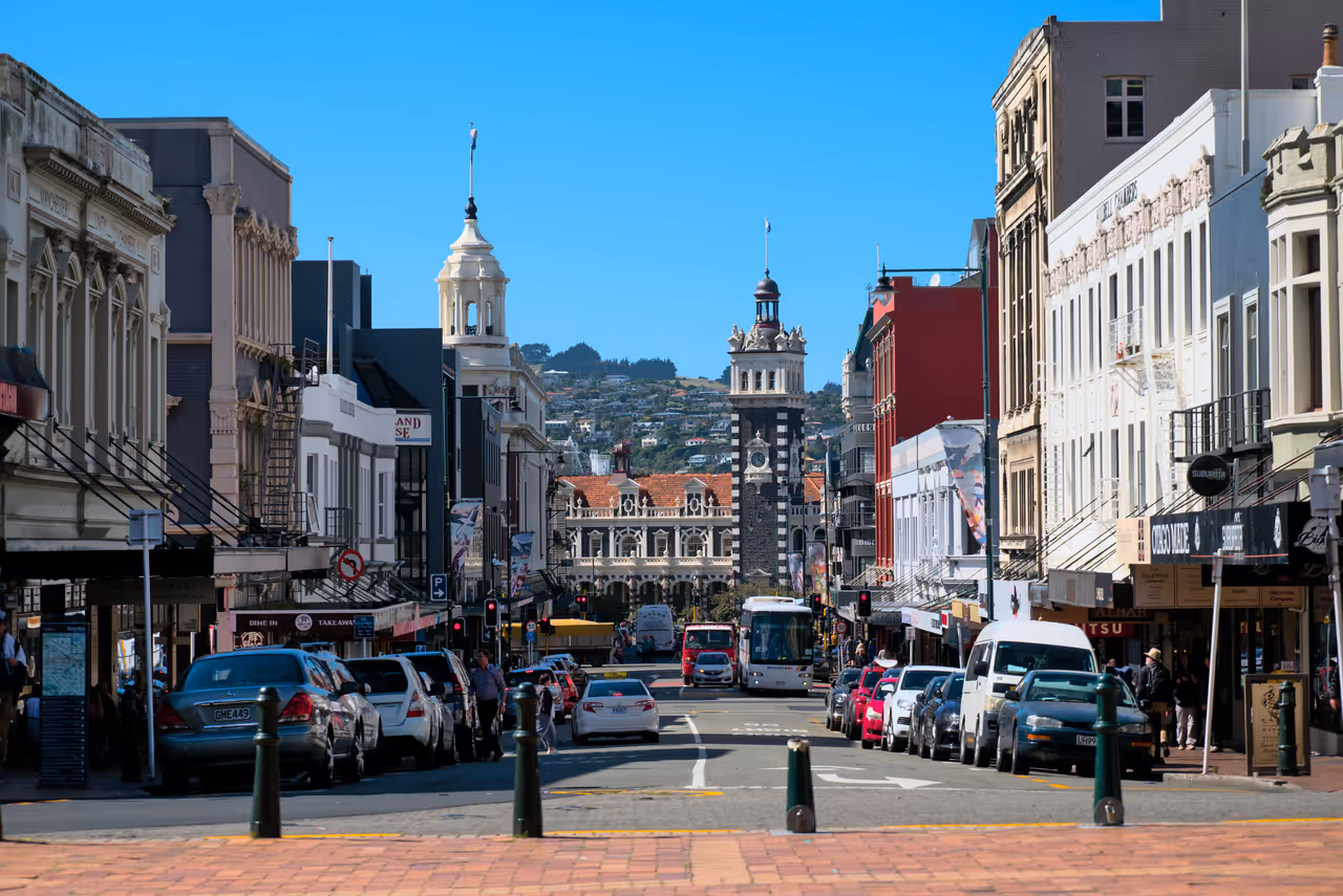 The octagon nightlife spot in Dunedin