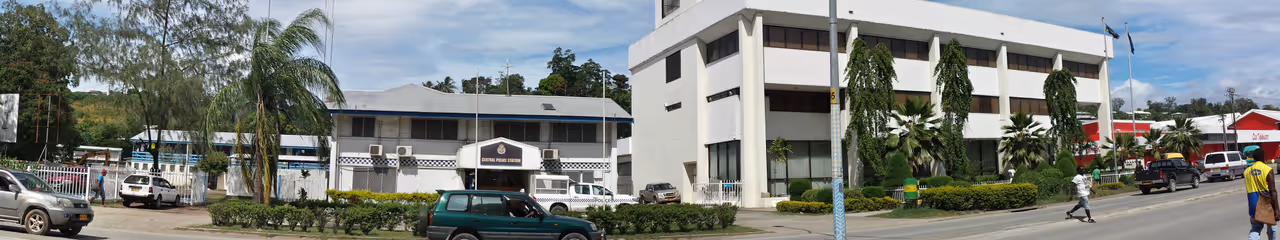 Central bank building in Honiara