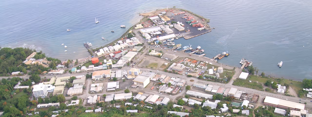 Aerial photo of Honiara