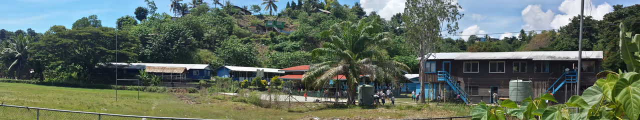 White river suburban market in Honiara