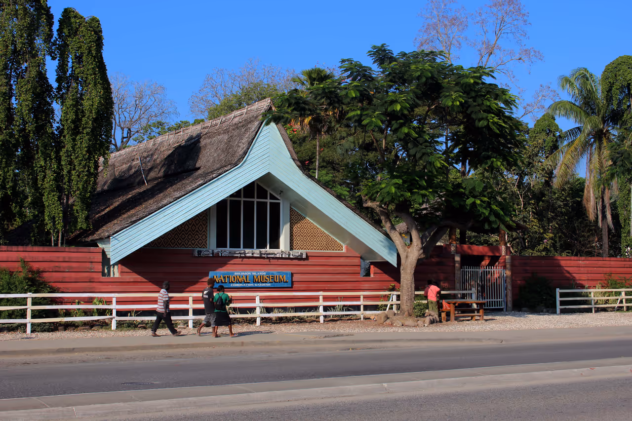 Old government house art gallery in Honiara